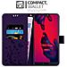 Custodia Compatibile Con Huawei P20 Pro In Lilla Scuro Fiore - Coperchio Protettivo In Design Floreale Con Chiusura Magnetica, Funzione Stand E Slot Per Carte - Foto miniatura 3