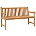 Panca da Giardino 150 cm in Legno Massello di Teak - Foto miniatura 2