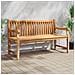 Panca da Giardino 150 cm in Legno Massello di Teak - Foto miniatura 1