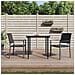 Set Da Pranzo Da Giardino 3 Pz In Polyrattan E Acciaio - Foto miniatura 1