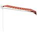 Tenda Retrattile Arancione Marrone 3,5x2,5m Tessuto E Alluminio - Foto miniatura 2