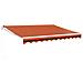 Tenda Retrattile Arancione Marrone 3,5x2,5m Tessuto E Alluminio - Foto miniatura 1