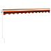 Tenda Retrattile Arancione Marrone 3,5x2,5m Tessuto E Alluminio - Foto miniatura 7