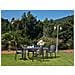 Tavolo Da Esterno Imola, Tavolo Fisso Rettangolare, Tavolo Da Giardino Multiuso Effetto Rattan, 100% Made In Italy, 138x78h72 Cm, Antracite - Foto miniatura 1