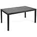 Tavolo Da Esterno Imola, Tavolo Fisso Rettangolare, Tavolo Da Giardino Multiuso Effetto Rattan, 100% Made In Italy, 138x78h72 Cm, Antracite - Foto miniatura 2
