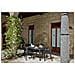 Tavolo Da Esterno Imola, Tavolo Fisso Rettangolare, Tavolo Da Giardino Multiuso Effetto Rattan, 100% Made In Italy, 138x78h72 Cm, Antracite - Foto miniatura 4