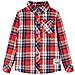 Camicia A Quadri Da Bambino Rossa E Blu Marino 104 - Foto miniatura 1