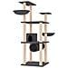 Albero Per Gatti Con Tiragraffi In Sisal Grigio Scuro 141 Cm - Foto miniatura 1