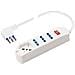 PP2530 prolunghe e multiple 1,5 m 4 presa (e) AC Interno Bianco - Foto miniatura 1