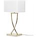 Lampada Da Tavolo Yasuni Metallo Bianco /oro - Foto miniatura 10