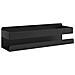 Mensola Doccia Nera Opaca 23x6,5x6 Acciaio Inox 304 Spazzolato - Foto miniatura 2