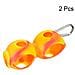 Pinza Per Palline Da Golf, Confezione Da 2 - Silicone Giallo - Foto miniatura 2