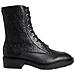 Rubber Sole Combat Boot Stivaletti Pelle Scarpe Donna Nero Eu 36, Hw0hw01292 Bax - Foto miniatura 1