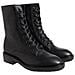 Rubber Sole Combat Boot Stivaletti Pelle Scarpe Donna Nero Eu 36, Hw0hw01292 Bax - Foto miniatura 2