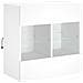 Mobile TV a Parete con Luci LED Bianco 58,5x30x60,5 cm - Foto miniatura 4