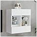Mobile TV a Parete con Luci LED Bianco 58,5x30x60,5 cm - Foto miniatura 6