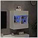 Mobile TV a Parete con Luci LED Bianco 58,5x30x60,5 cm - Foto miniatura 10