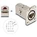 Connettore integrato RJ45 Tipo-D Cat. 6A STP in metallo - Foto miniatura 2