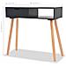 Lusso Casadino -  Tavolo Consolle In Legno Di Pino Massello 80x30x72 Cm Nero - Foto miniatura 6