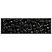 Lusso Casadino -  Tappeto Da Cucina Lavabile Nero Mattutino 45x150 Cm In Velluto - Foto miniatura 1