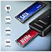 ADM2-AM USB-A 10Gbps - M. 2 NVMe & SATA SSD adaptér, kabelis USB-A 10cm Box esterno SSD Nero - Foto miniatura 7