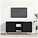 Mobile TV con gambe in legno Nero Rovere 102x35x50 cm - Foto miniatura 4