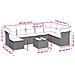 Set Divano da Giardino 9pz con Cuscini Grigio Chiaro Polyrattan - Foto miniatura 3