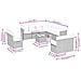 Set Divano Giardino 12 pz con Cuscini Grigio Chiaro Polyrattan - Foto miniatura 3