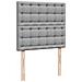 Giroletto a Molle con Materasso Grigio Chiaro 80x200 cm Tessuto - Foto miniatura 9