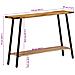 Tavolo Consolle 110x30x75 cm in Legno Massello di Mango - Foto miniatura 9