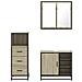 Set Mobili da Bagno 3 pz Rovere Sonoma in Legno Multistrato - Foto miniatura 5