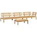 Set Divano Pallet da Giardino 4 pz in Legno Massello di Acacia - Foto miniatura 1