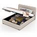 Dallas Letto Cloud Con Contenitore 140x190cm In Velluto Beige - Foto miniatura 2