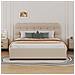 Dallas Letto Cloud Con Contenitore 140x190cm In Velluto Beige - Foto miniatura 3