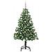 Albero di Natale con 150 LED con supporto Verde 150 cm PVC - Foto miniatura 2