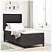 Letto a molle con materasso con led Nero 90 x 190 cm Velluto - Foto miniatura 2