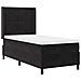 Letto a molle con materasso con led Nero 90 x 190 cm Velluto - Foto miniatura 3