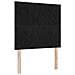 Letto a molle con materasso con led Nero 90 x 190 cm Velluto - Foto miniatura 7