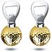 Apribottiglie Pallina Da Golf 2-pack - Acciaio Inox, Design Antiscivolo Gold - Foto miniatura 1