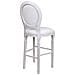 Sgabello In Legno Bianco 52x46x116h - Foto miniatura 6