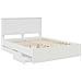 Struttura del letto Bianco 150 x 200 cm Legno Ingegnerizzato - Foto miniatura 5