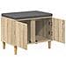 Panca per ingresso con cuscino Rovere Sonoma 60 x 38 x 46 cm - Foto miniatura 5