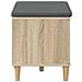 Panca per ingresso con cuscino Rovere Sonoma 60 x 38 x 46 cm - Foto miniatura 7
