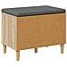 Panca per ingresso con cuscino Rovere Sonoma 60 x 38 x 46 cm - Foto miniatura 8