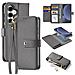 Cover Cartera per Galaxy S25+ - Pelle /PU, Grigio - Foto miniatura 1