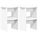 Mobile laterale 2 pcs Bianco Ø40 x 50 cm Legno ingegnerizzato - Foto miniatura 1
