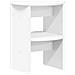 Mobile laterale 2 pcs Bianco Ø40 x 50 cm Legno ingegnerizzato - Foto miniatura 5