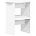 Mobile laterale 2 pcs Bianco Ø40 x 50 cm Legno ingegnerizzato - Foto miniatura 8