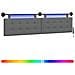 Testiera sospesa Con luce LED Grigio Scuro Tessuto - Foto miniatura 1