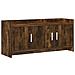 Mobile TV 102 x 33 x 47 cm Rovere Fumo Legno ingegnerizzato - Foto miniatura 1